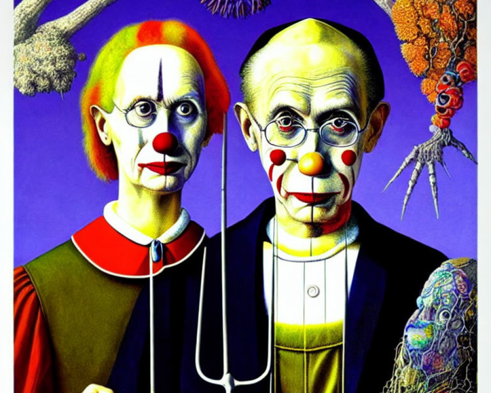 Colorful Artwork: Serious Clowns with Marionette Controller