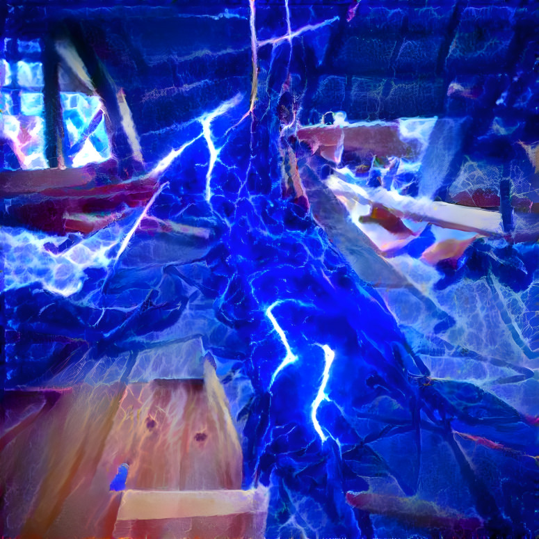 Lightning Strikes An Attic