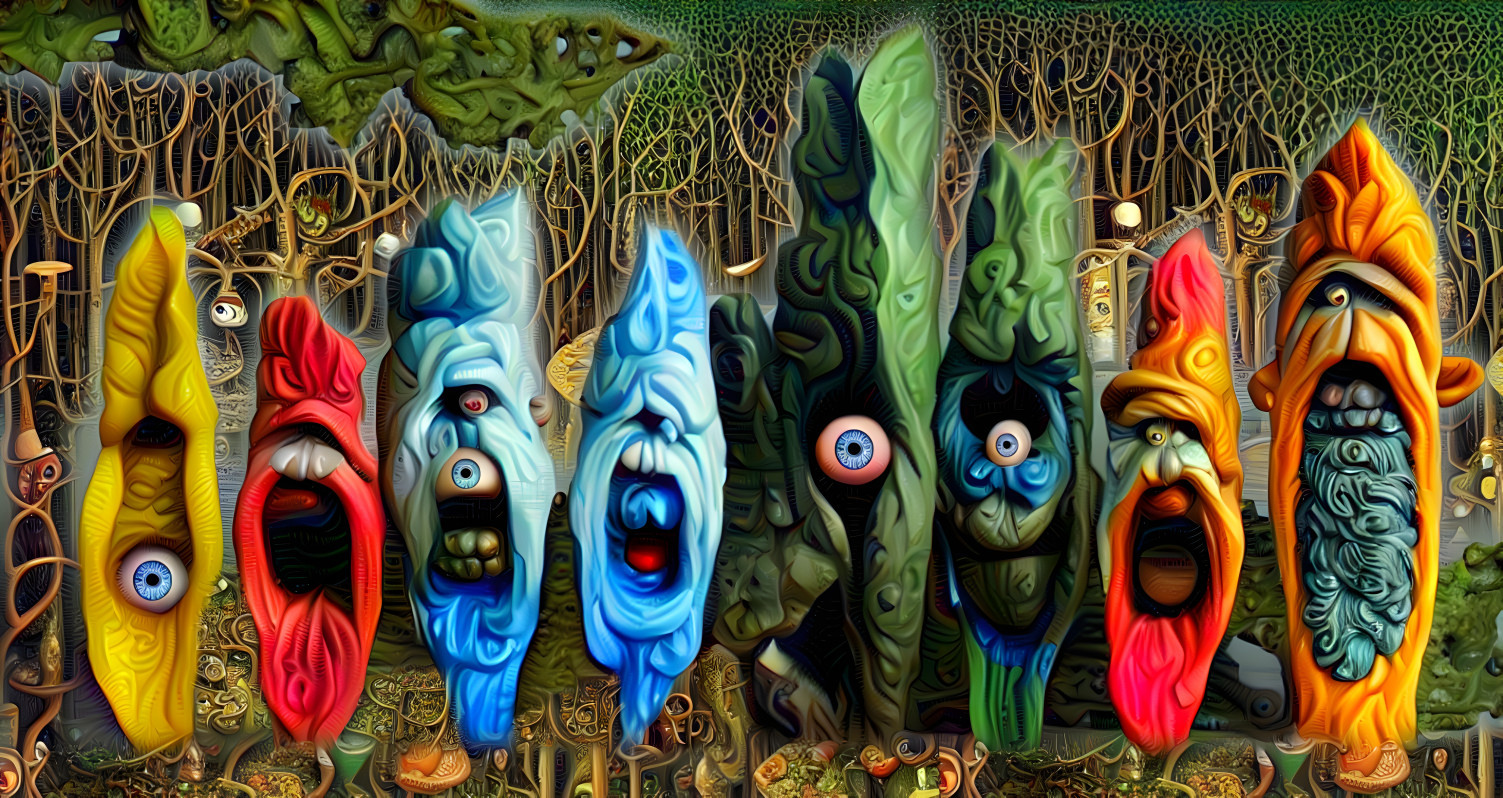 Ent Men of the Mushroom Forests of Fangorn