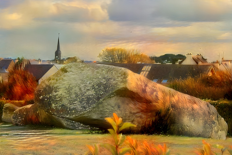 Grand Menhir d'Er Grah à Locmariaquer en Bretagne