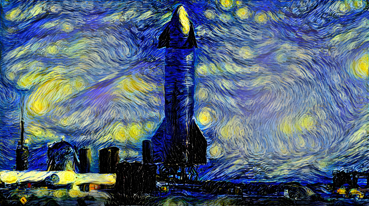 Starship Starry Night