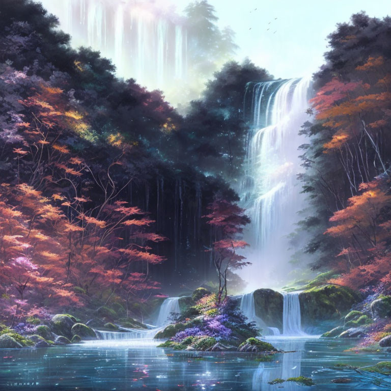 Misty Waterfall