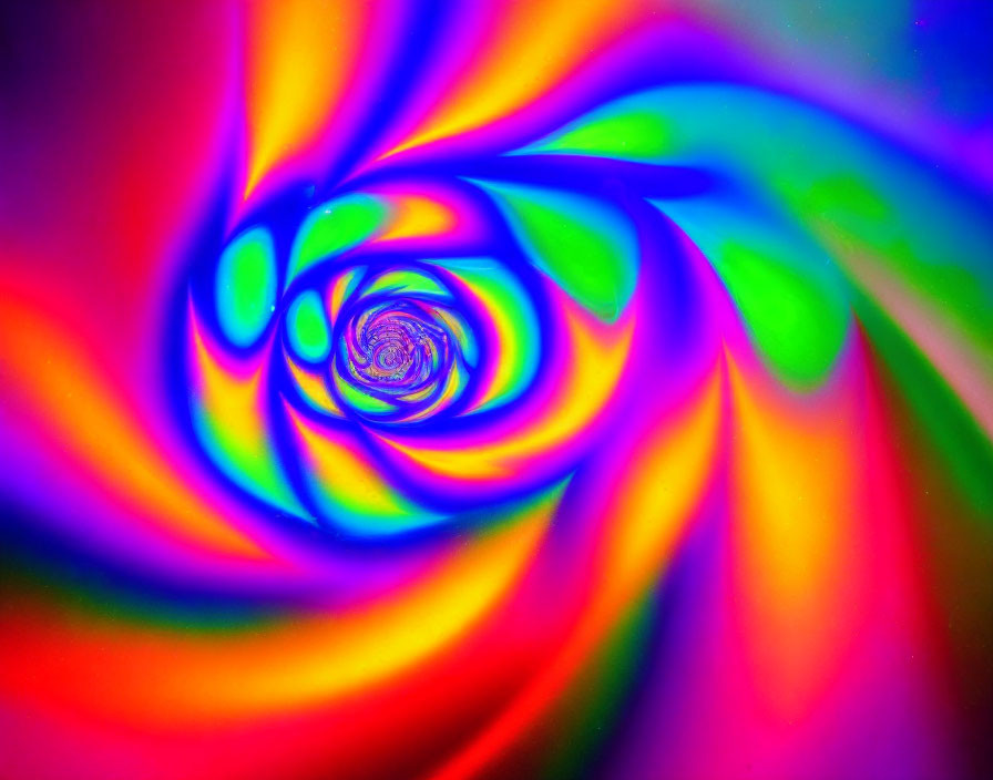 Colorful Swirl Pattern in Red, Blue, Green & Yellow