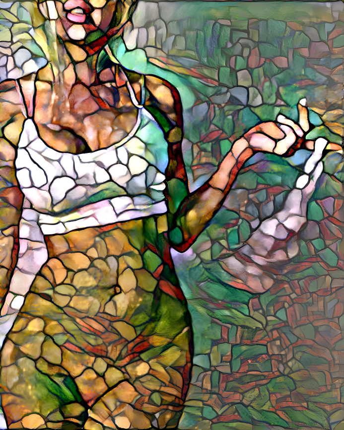 Erotic stained glass