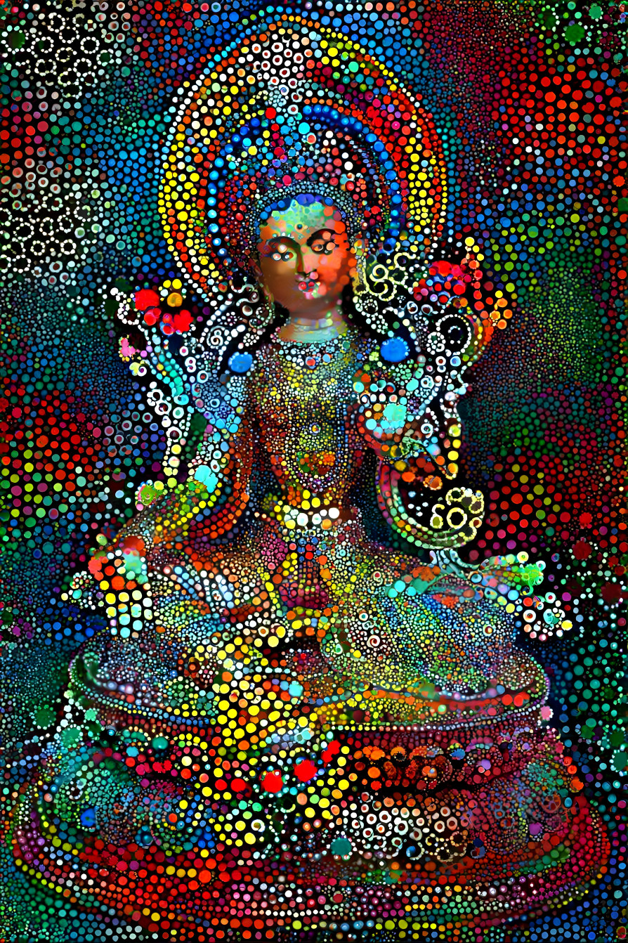 Pointillist Bodhisattva