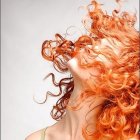 Surreal face with fiery mane in cosmic setting and golden headpiece