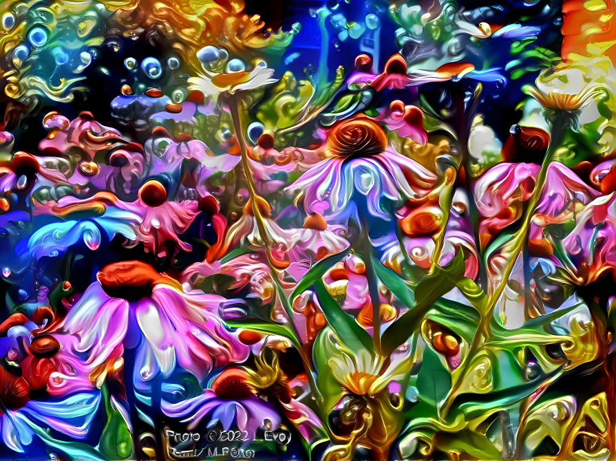 Montreal Street Flowers - Fractal nebulae remix