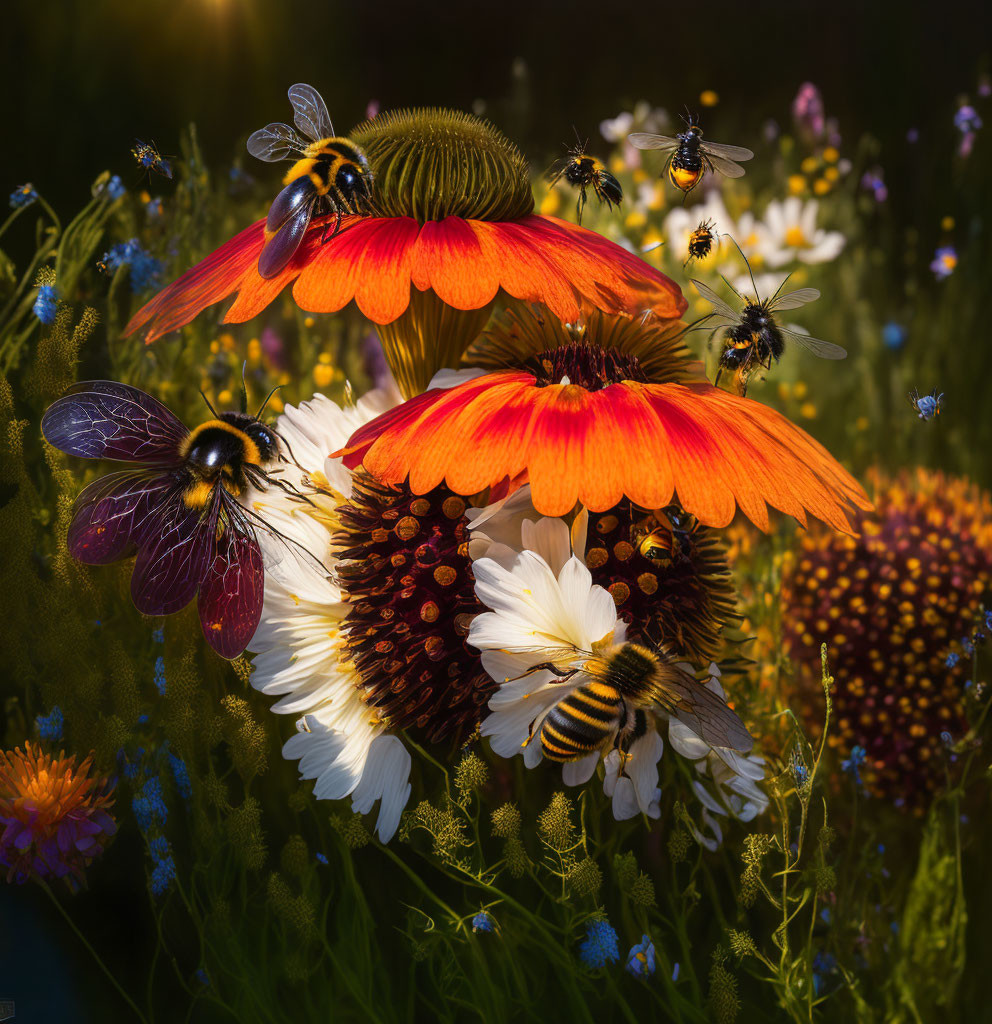 Echinacea Abundance with Bees
