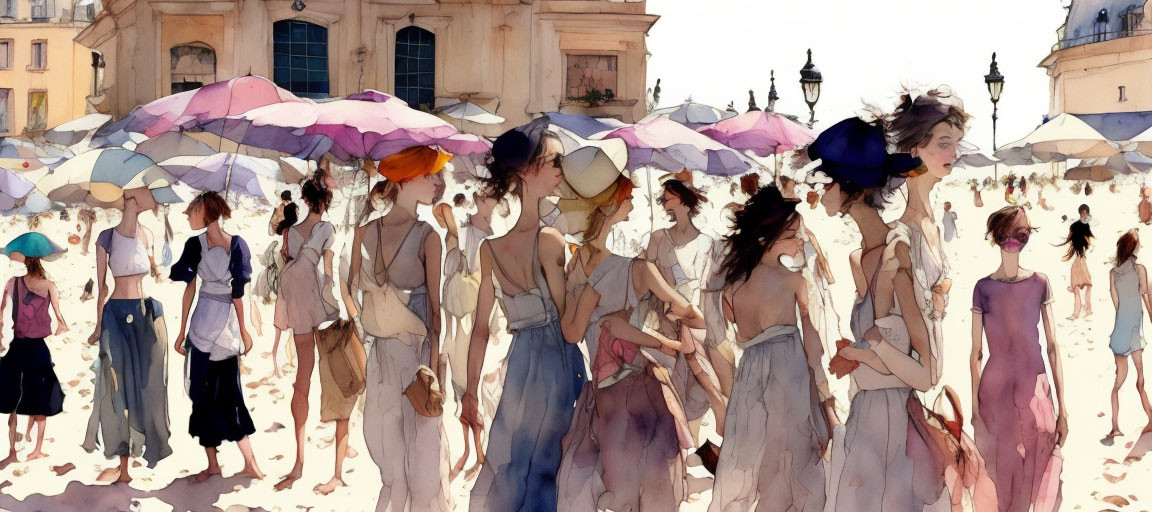 Beauties and Umbrellas