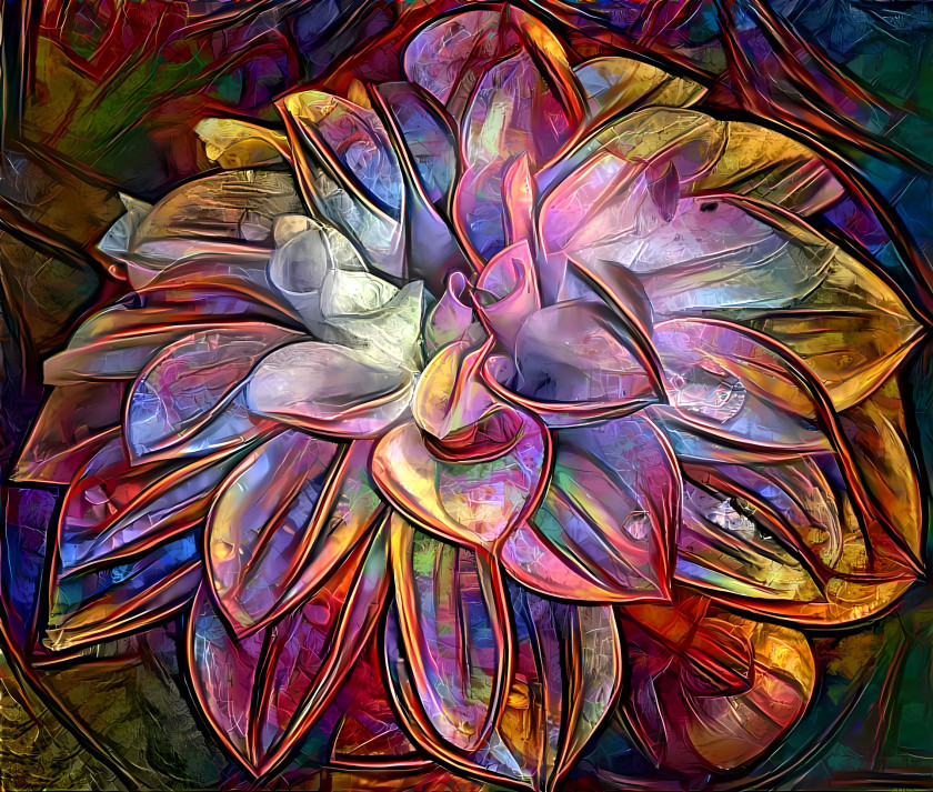 Stained Glass Flower