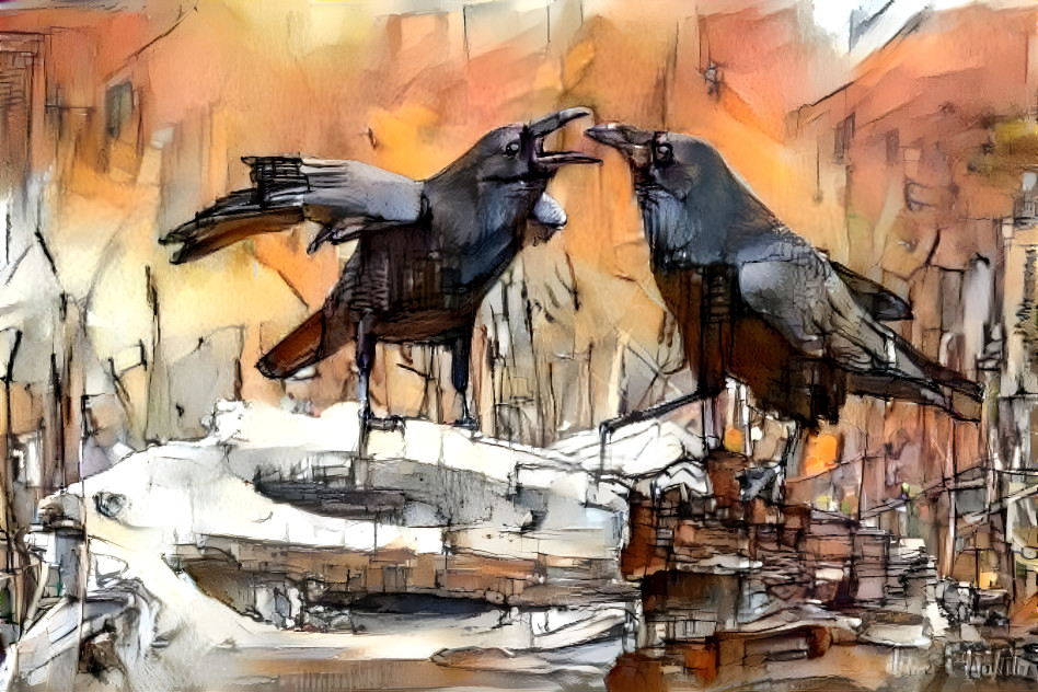 Squabbling Ravens