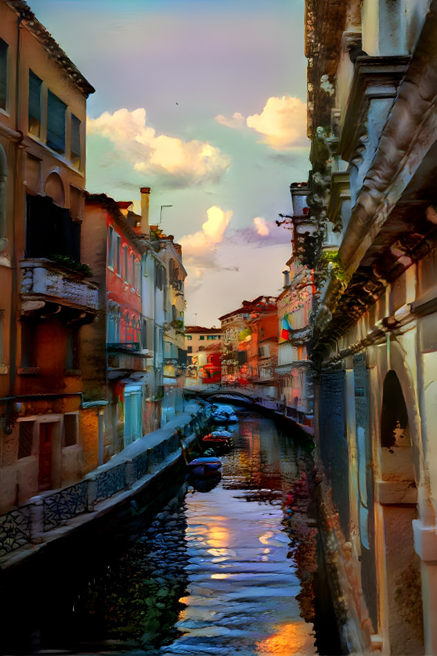 Canal at Sunset