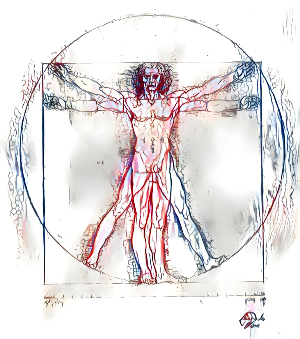 Bloody Vitruvian Man