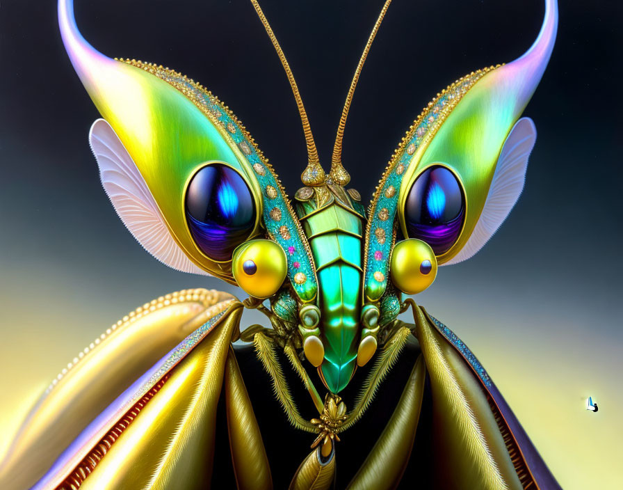 Detailed Hyper-Realistic Butterfly Artwork with Vibrant Wings