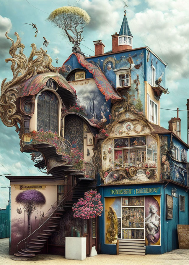 Elaborate Decorations in Whimsical Building