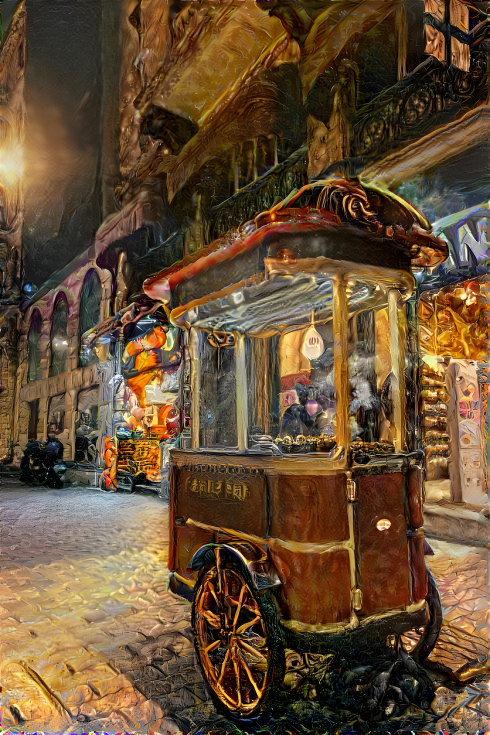 Chestnut and Corn Street Vendor in Istanbul