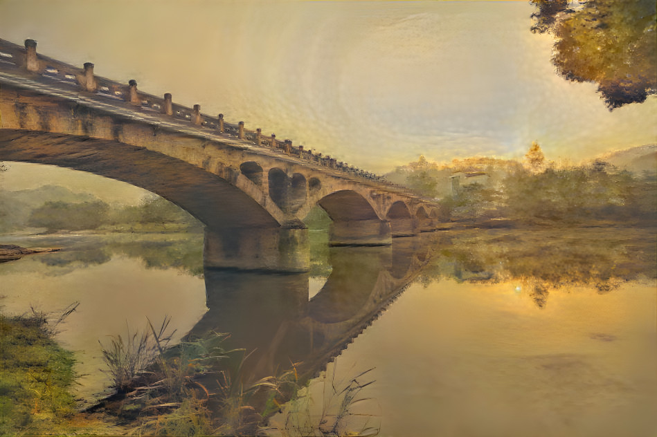 The bridge at the golden hour