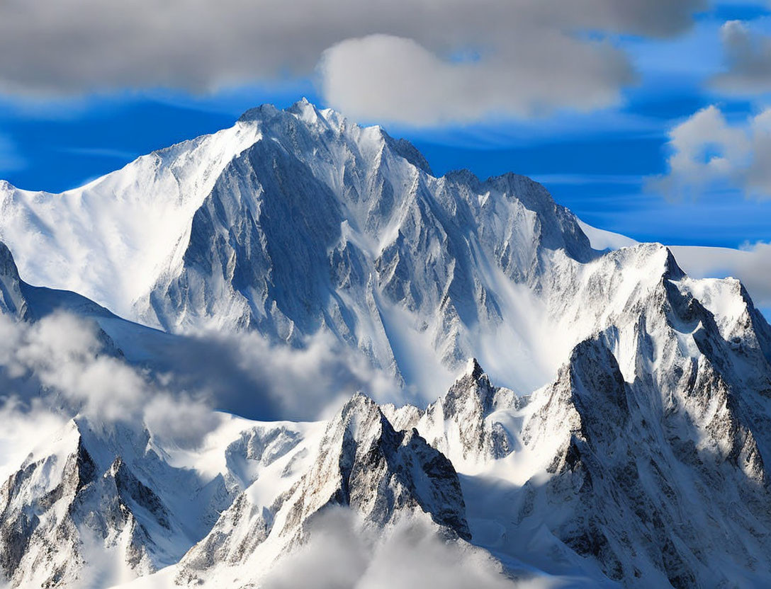 Snow in the mountain tops