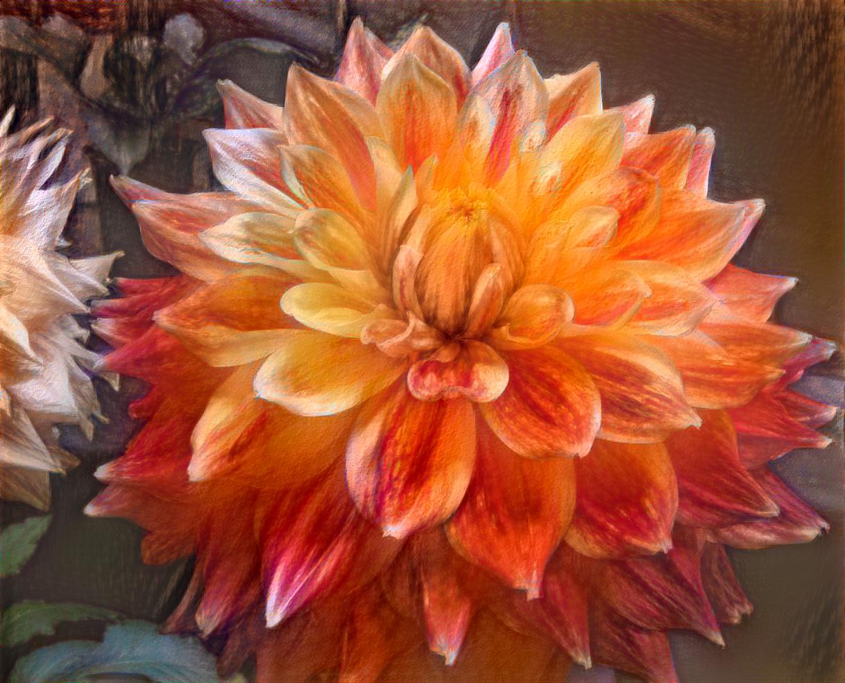 Painted Dahlias