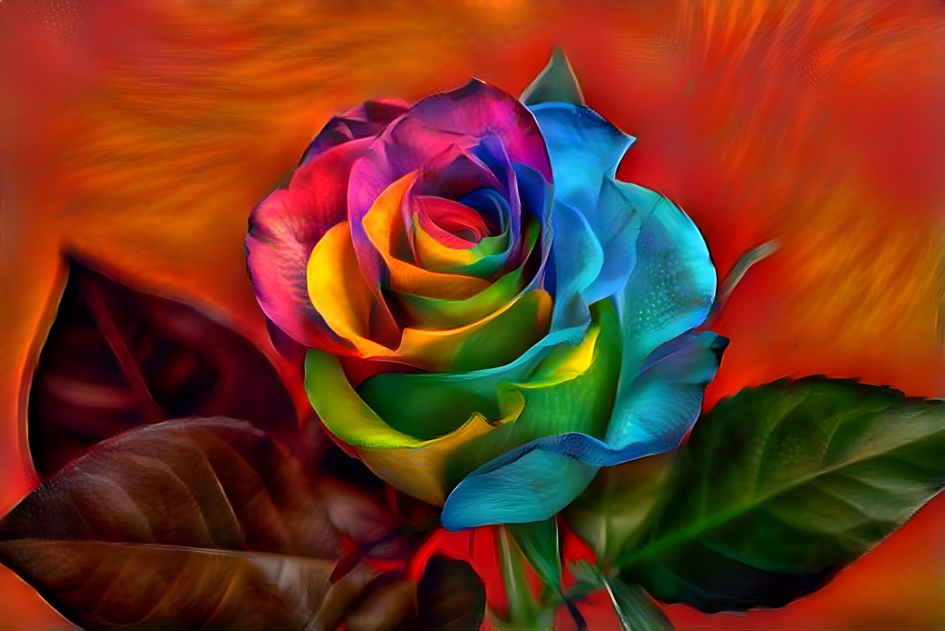 rainbow rose