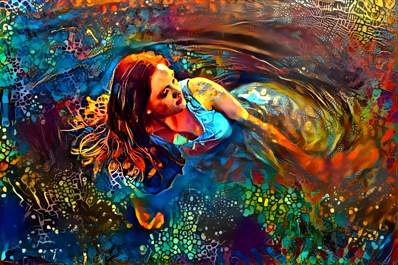 woman in water