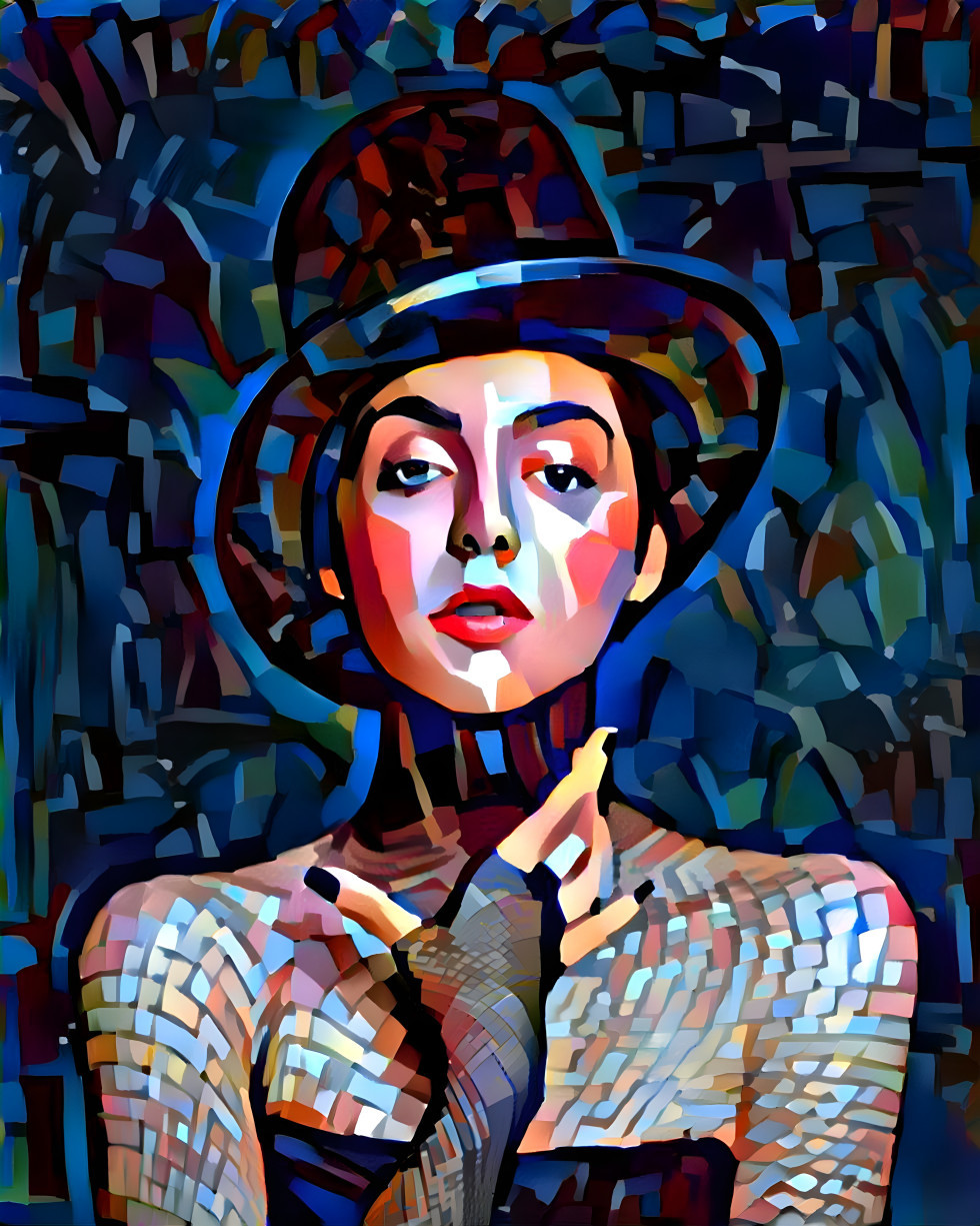 woman in tophat