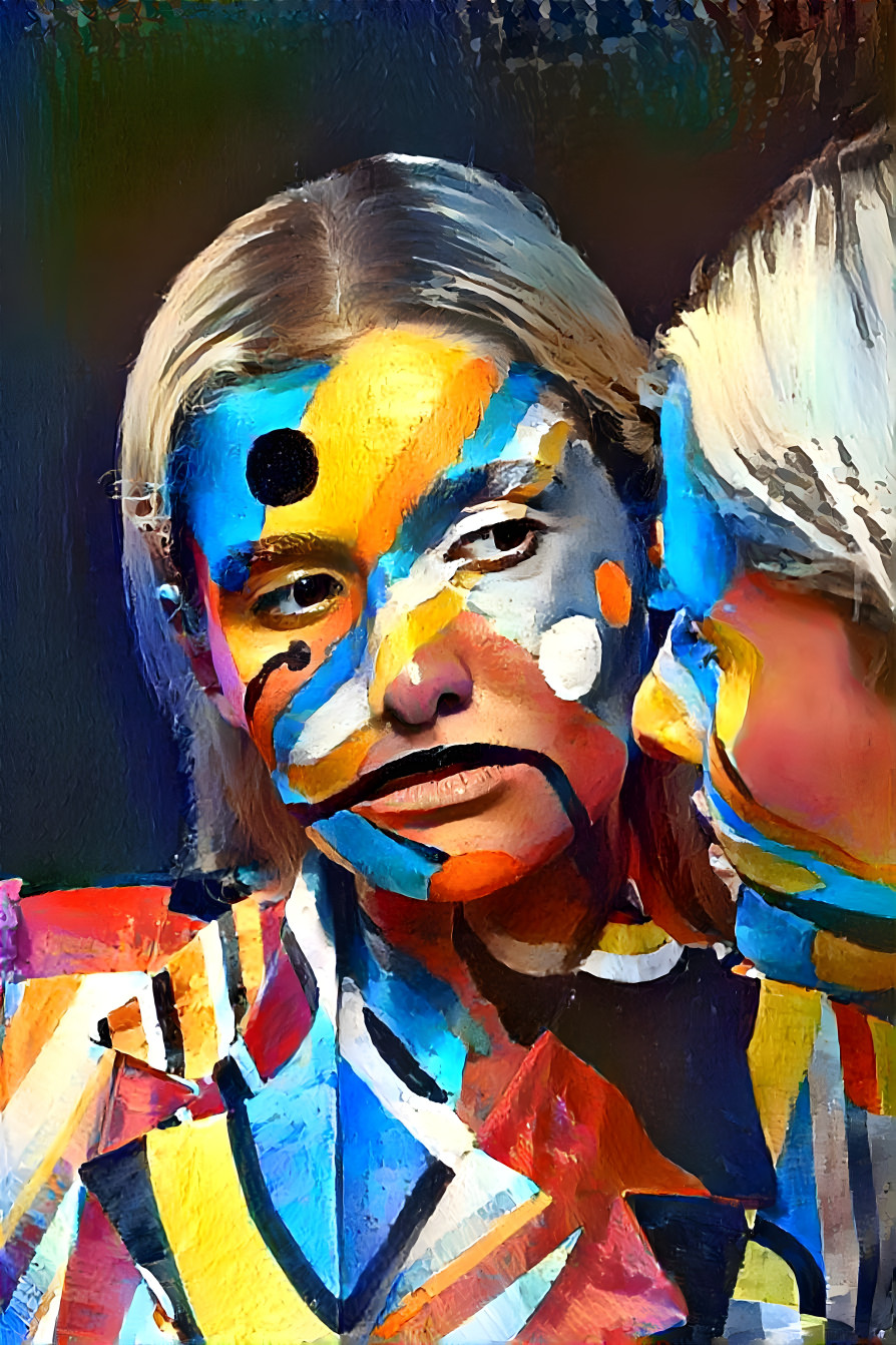 painted face