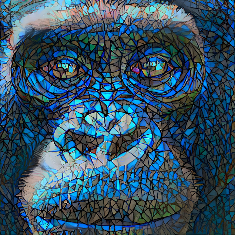 Stained Glass Gorilla