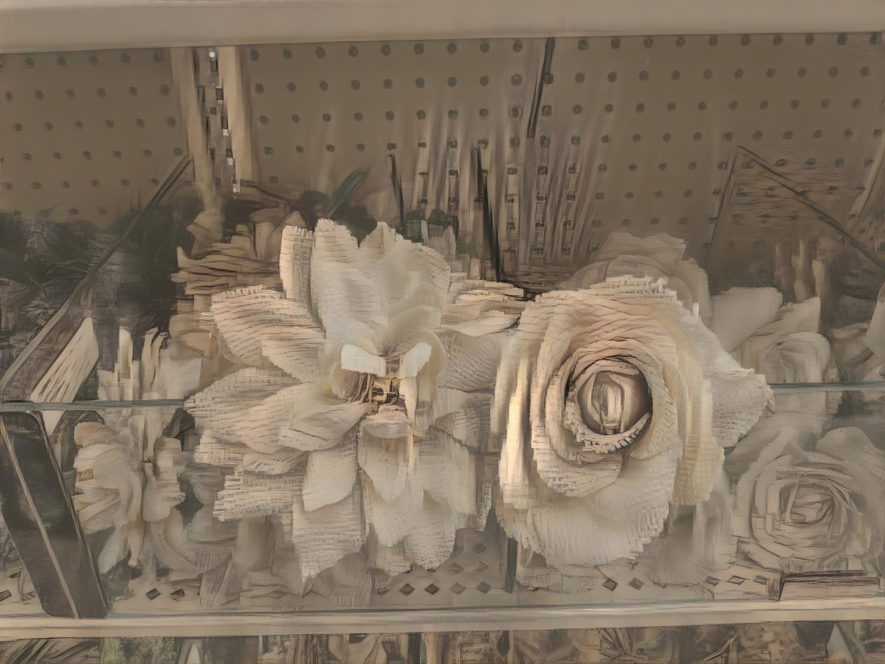 Burlap roses