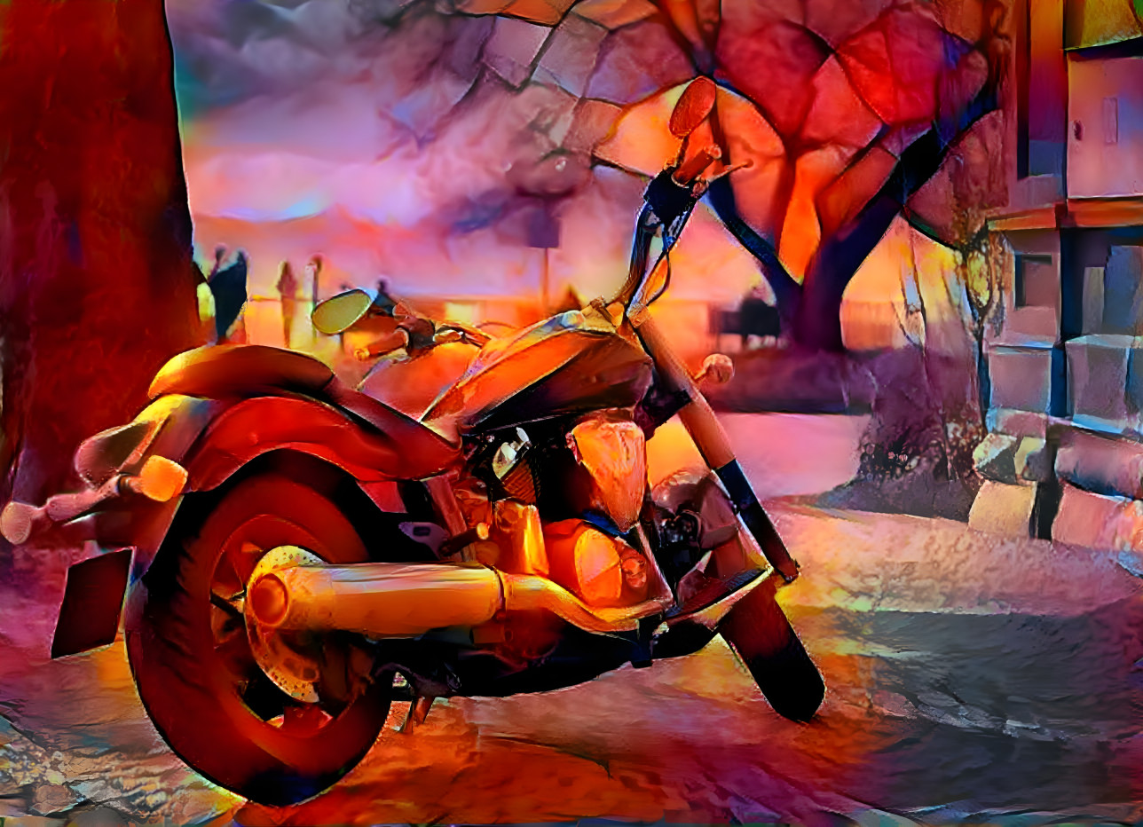 Autumn Motorcycle