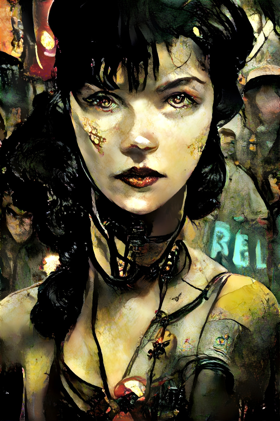 Cyberpunk Bettie Page II