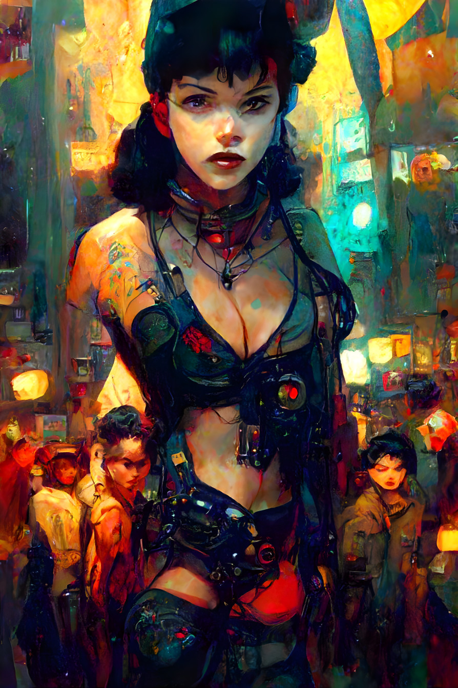 Cyberpunk Bettie Page