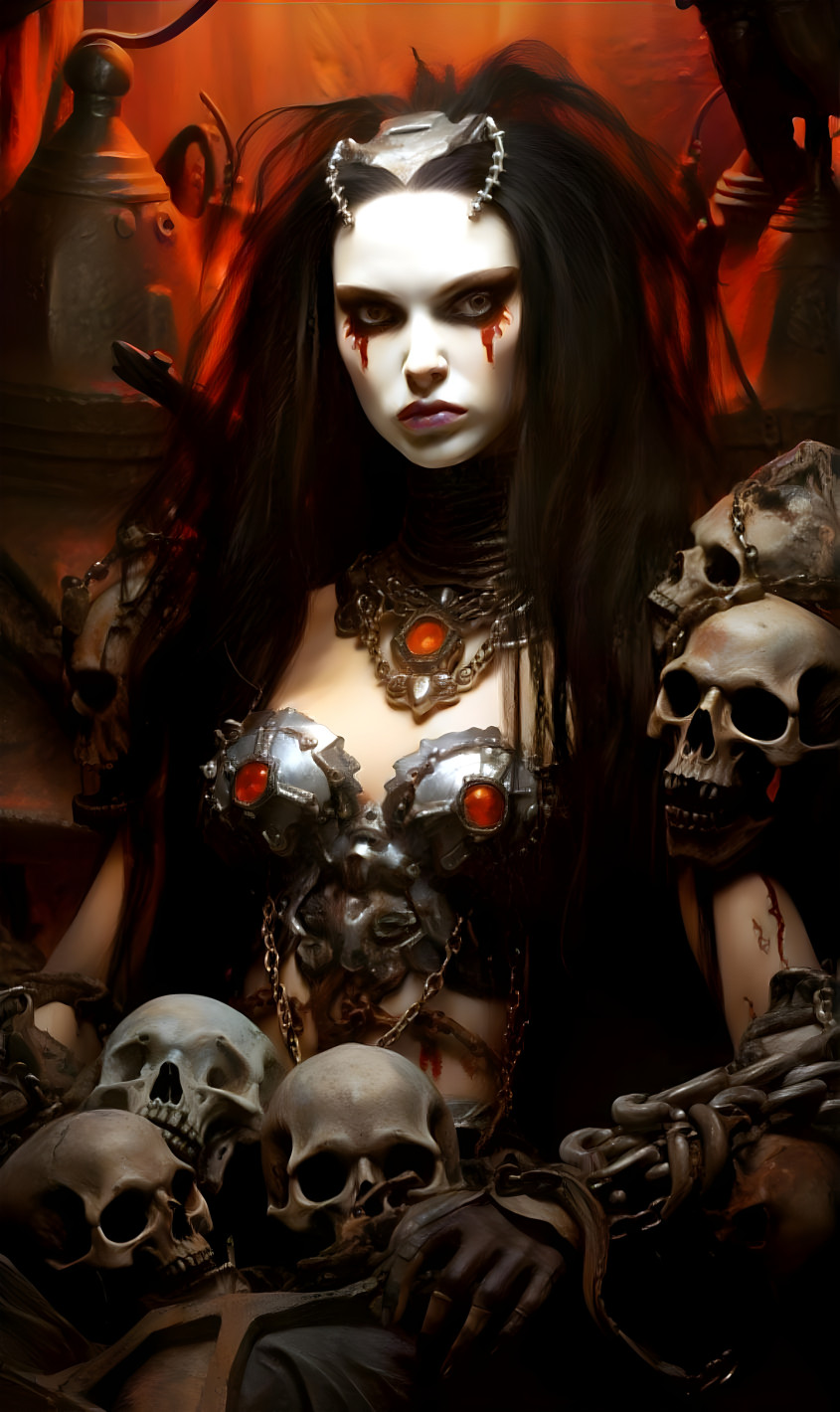 Android with Skulls