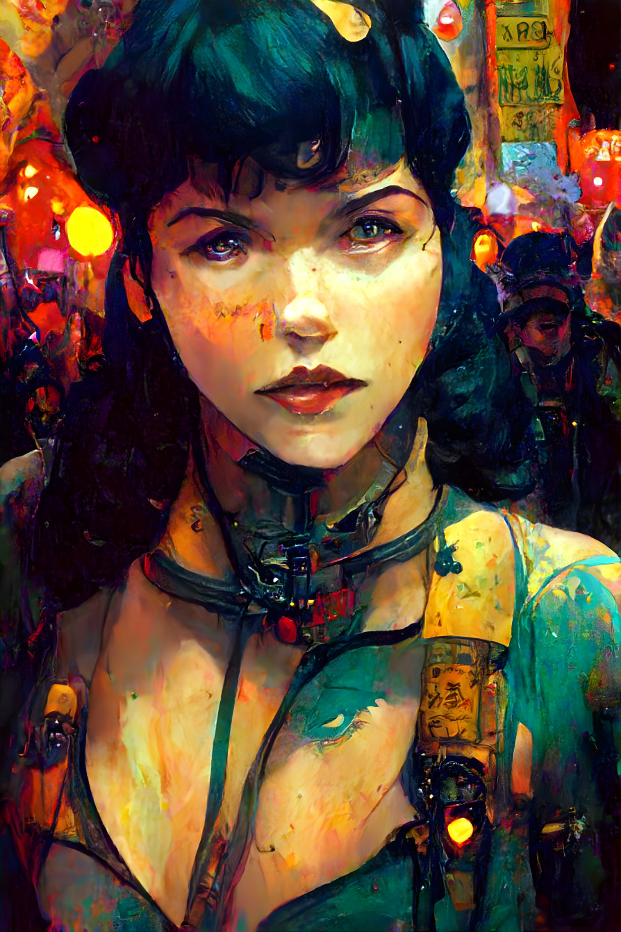 Cyberpunk Bettie Page