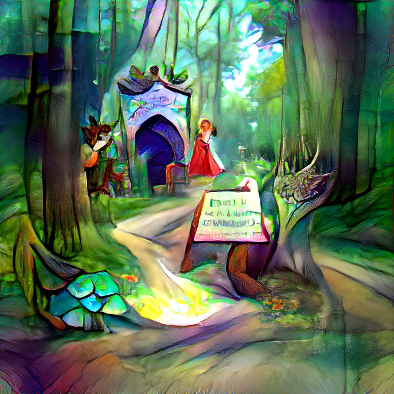 An enchanted forest