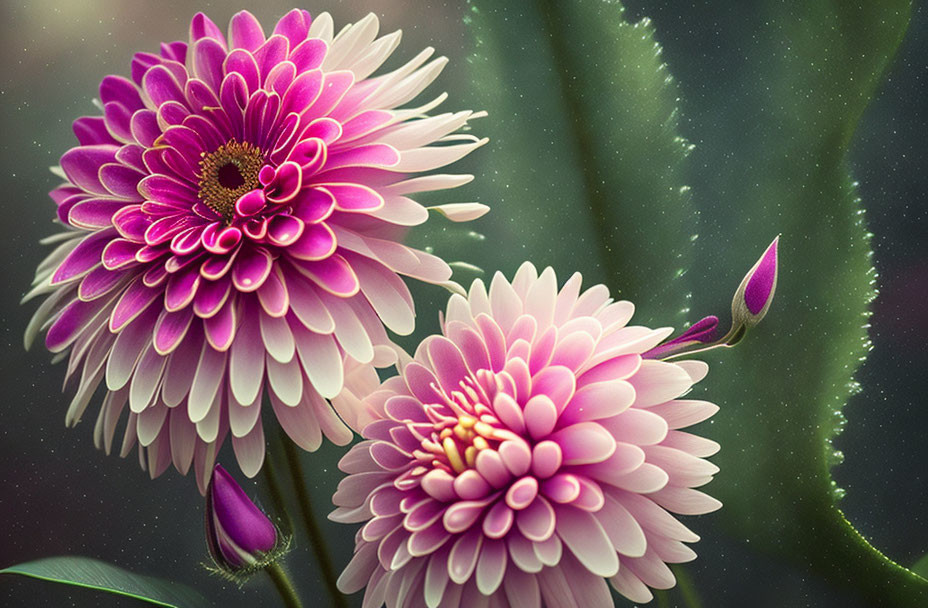 Vibrant Purple Dahlias with Layered Petals in Sunlight