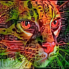 Colorful Jaguar Illustration with Psychedelic Patterns