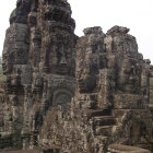 Digital artwork of grand multi-tiered temple in lush green setting