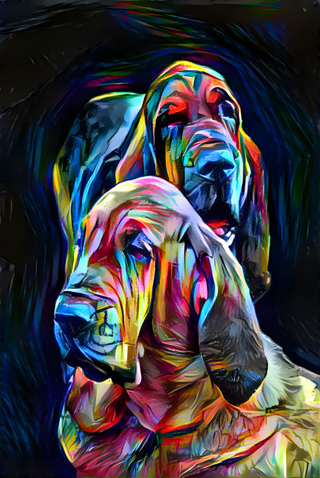 My bloodhounds: VONDRACEK & his daughter SYRENKA