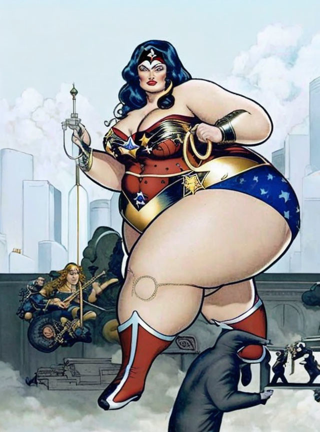 Wonder Woman catches the Crooks