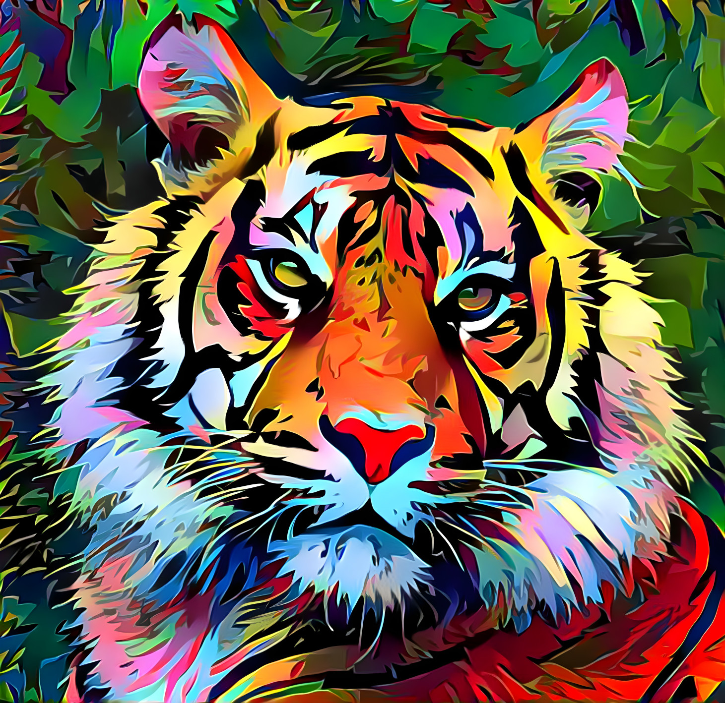 Rainbow Tiger Stripes