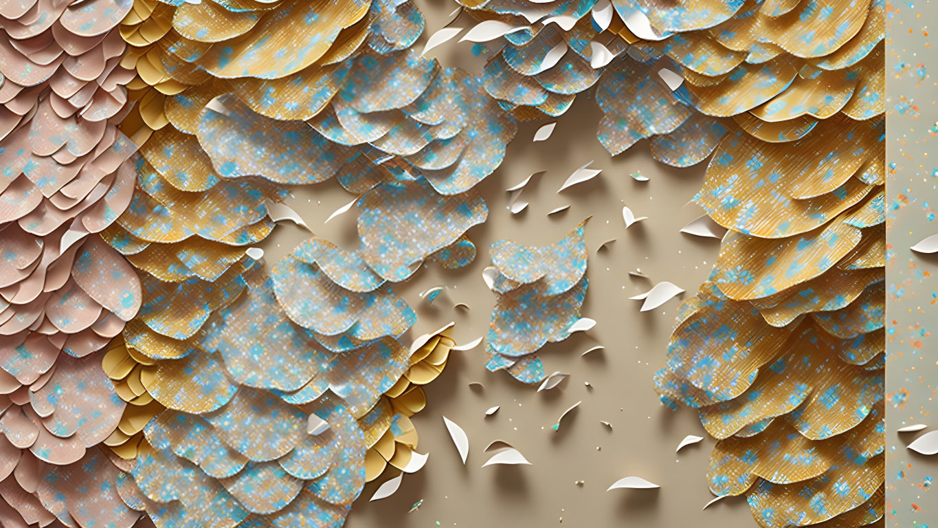 Vibrant paper butterflies symbolize transformation and escape