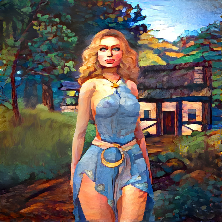 Lana near her Cottage, Greymoor, Amon Ebolyn