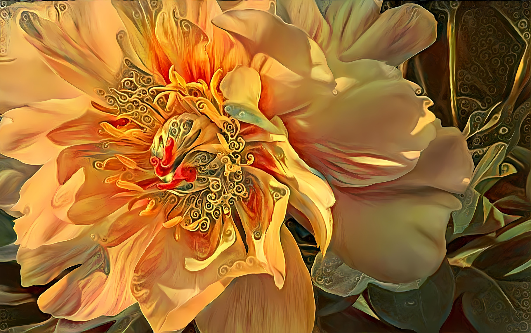 Yellow Peony