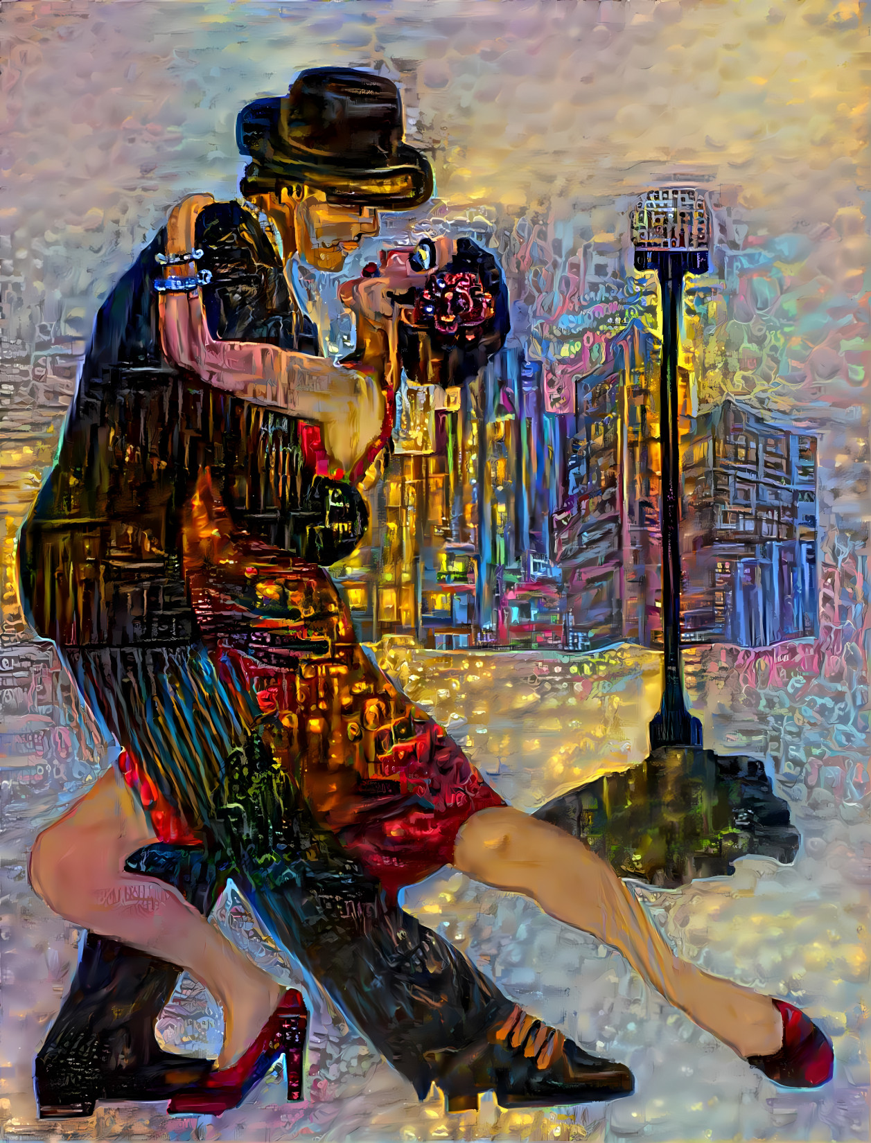 Dream Series - Nighttime Tango on the Street