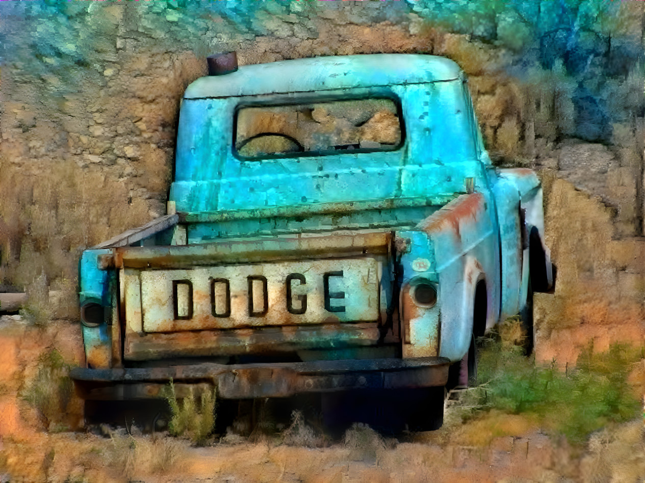 Blue Dodge