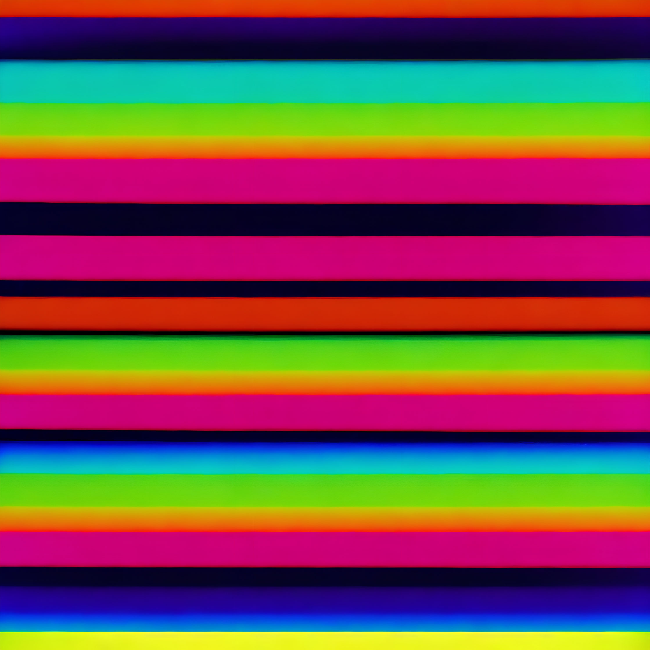 Colorful Horizontal Striped Rainbow Pattern