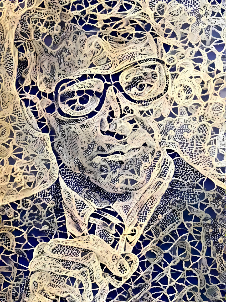 steve martin models the optigrab, doily