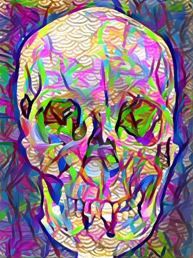 skull painting