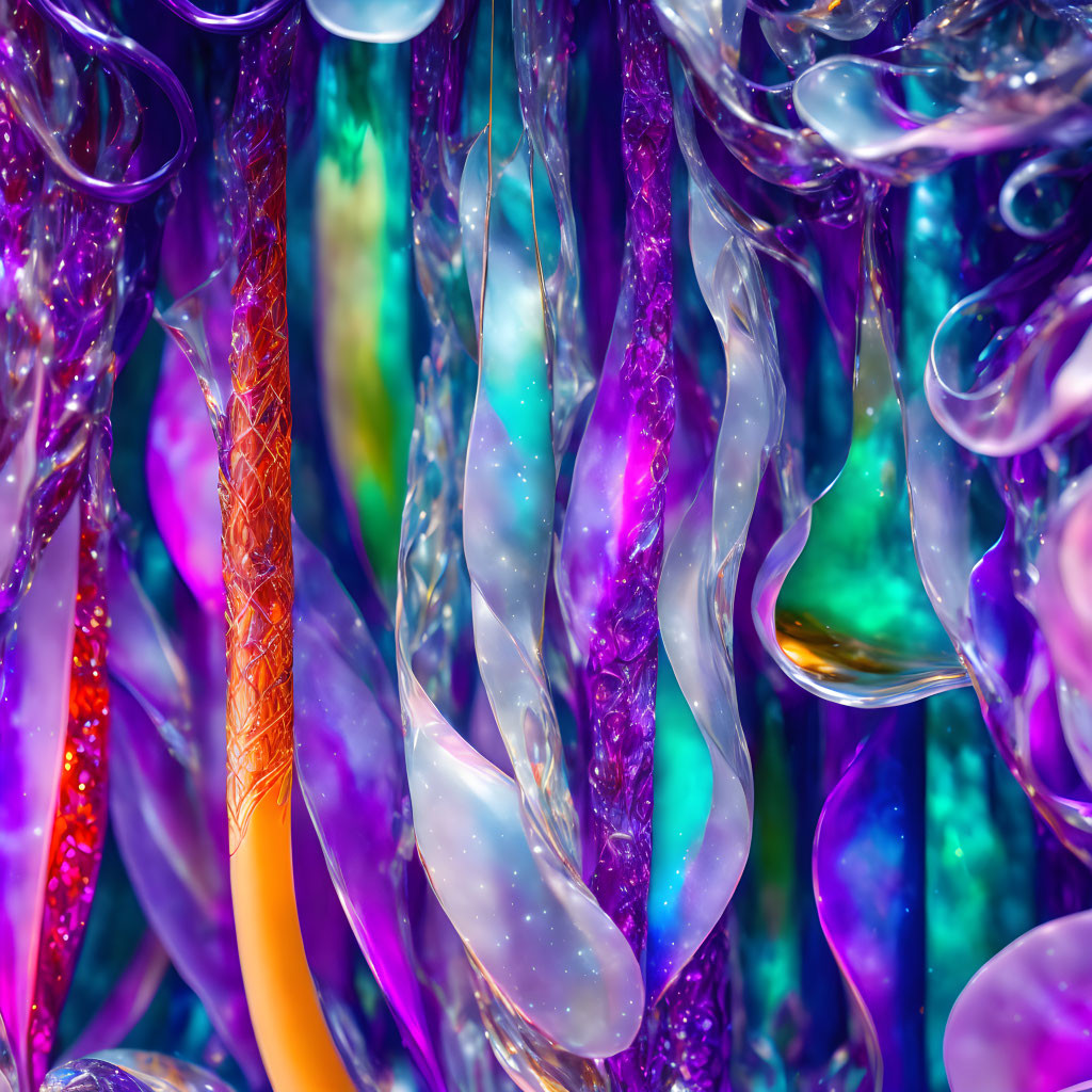 Iridescent and Translucent Materials in Vibrant Colors